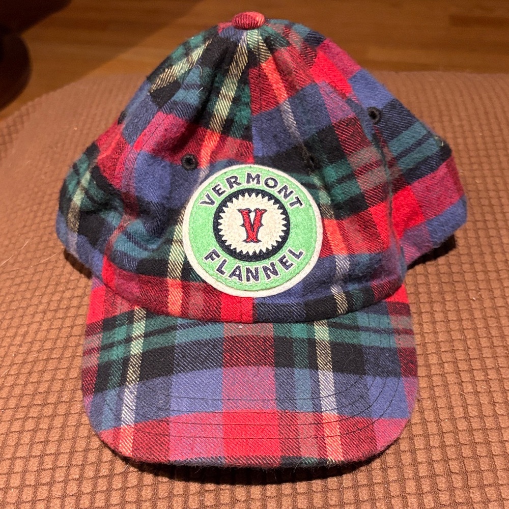 Vermont Flannel Men's Plaid Hat - Red, Blue, Green